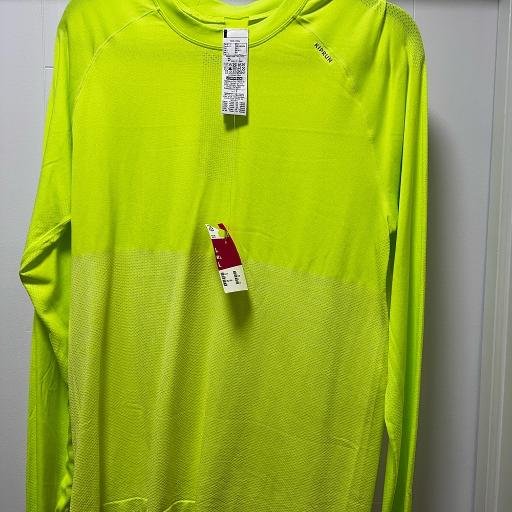 Decathlon Bright Green Athletic Shirt